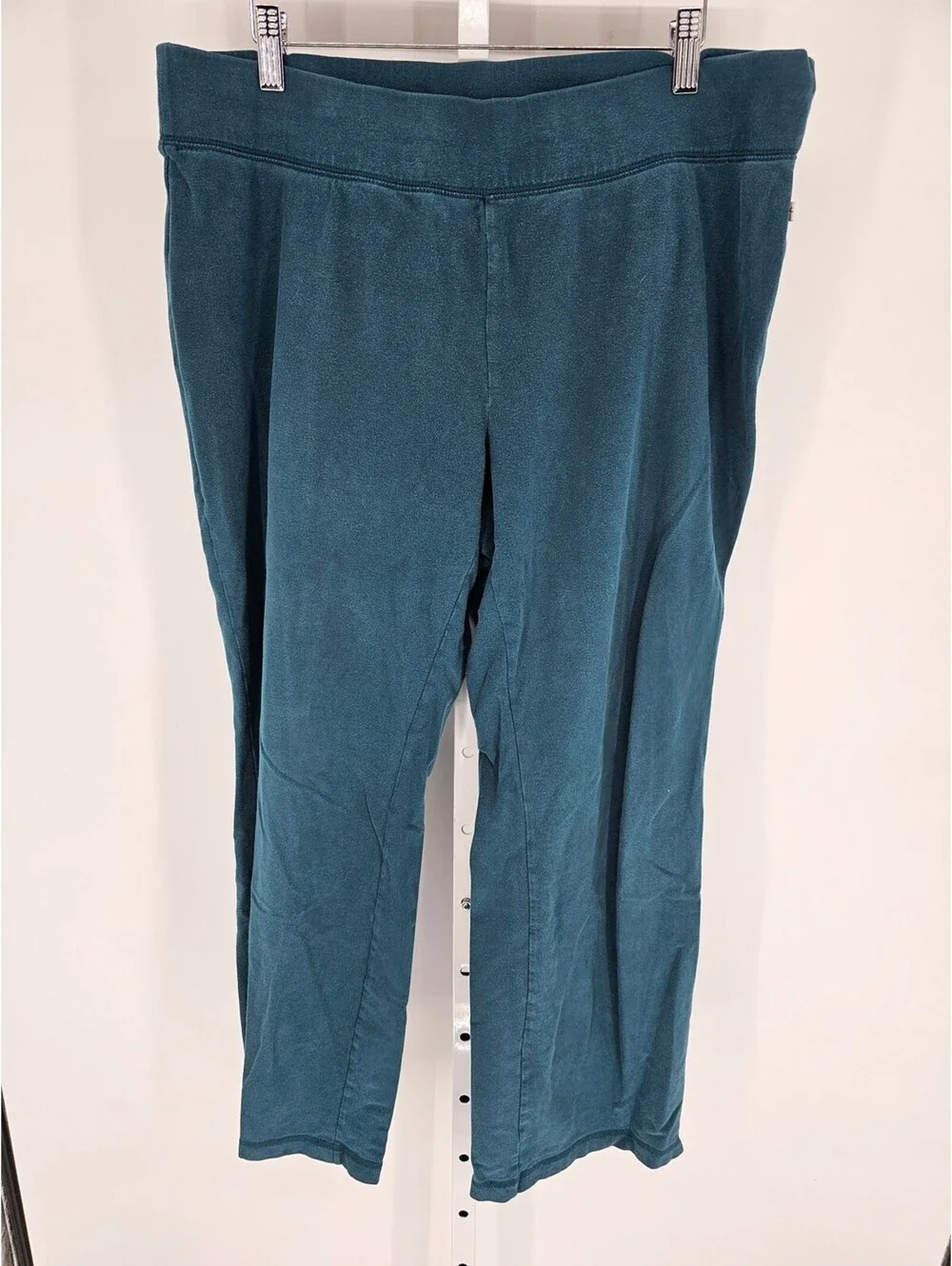 Venezia Sport Womens Sz 14/16 Pull On Sweatpants Pants Teal Blue Straight Leg